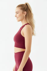 Halter Yaka Toparlayıcı Crop